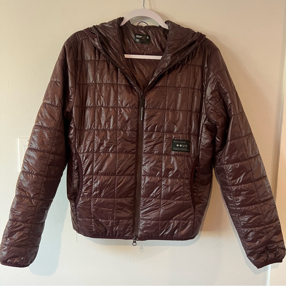 Universal Colours Cycling Jacket Women’s XS Unisex  Brown Recycled Coat Light